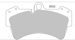 Porsche CAYENNE (955) 3.2 / 3.6 / 4.5 / 4.8 Front Performance Brake Pads 8552