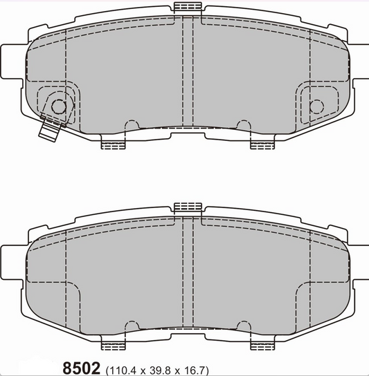 Toyota FT86 Rear Performance Brake Pads 8502
