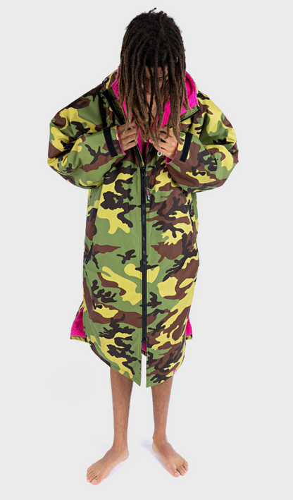 dryrobe® Advance | Long Sleeve Camo Pink