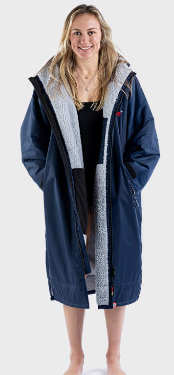 dryrobe® Advance | Long Sleeve Navy Grey