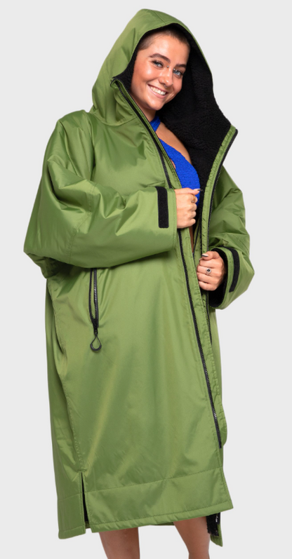 dryrobe® Advance | Long Sleeve – Forest Green Black