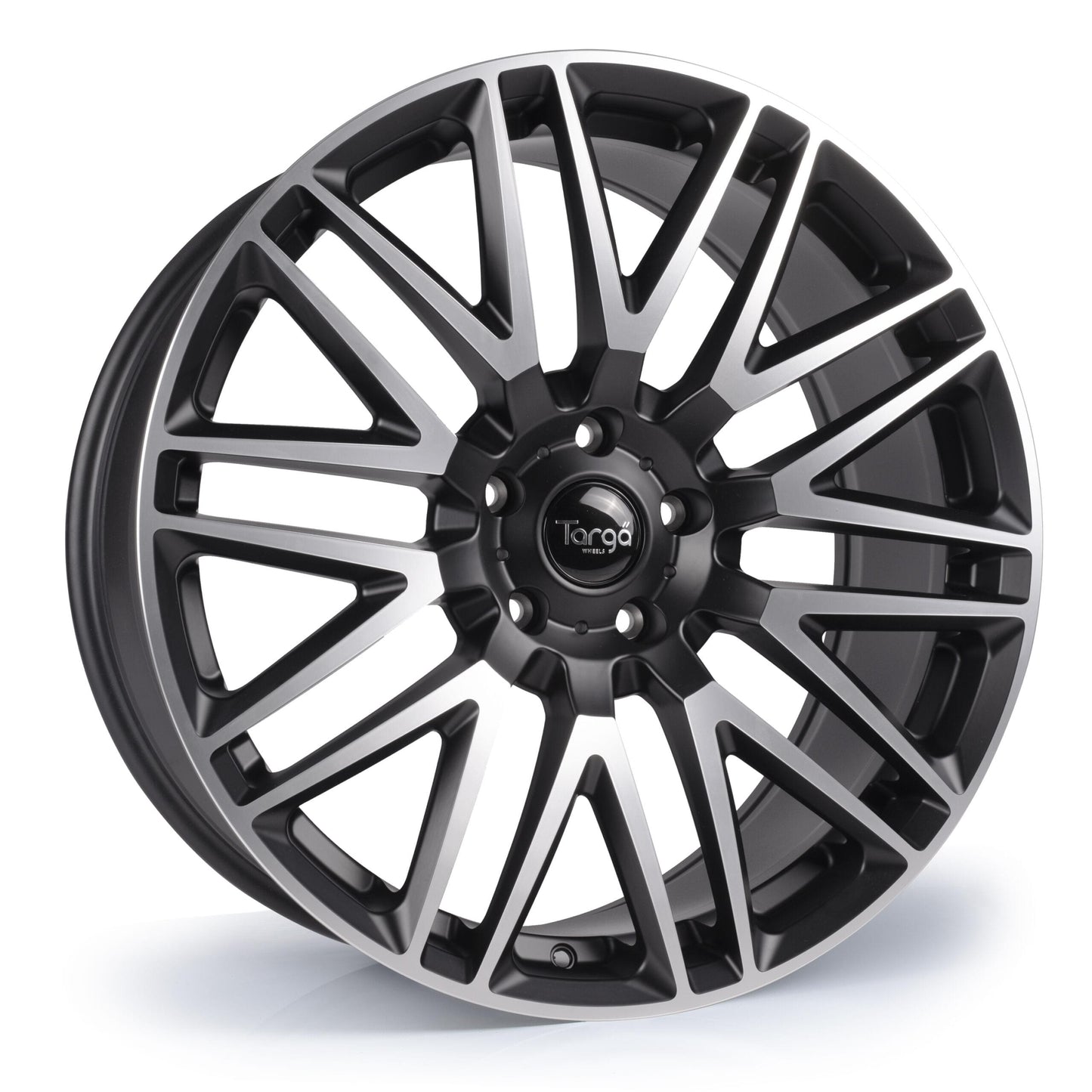 22x9.5 Targa TG7 5x120 et42 CB72.6 Matt Black / Machine Face