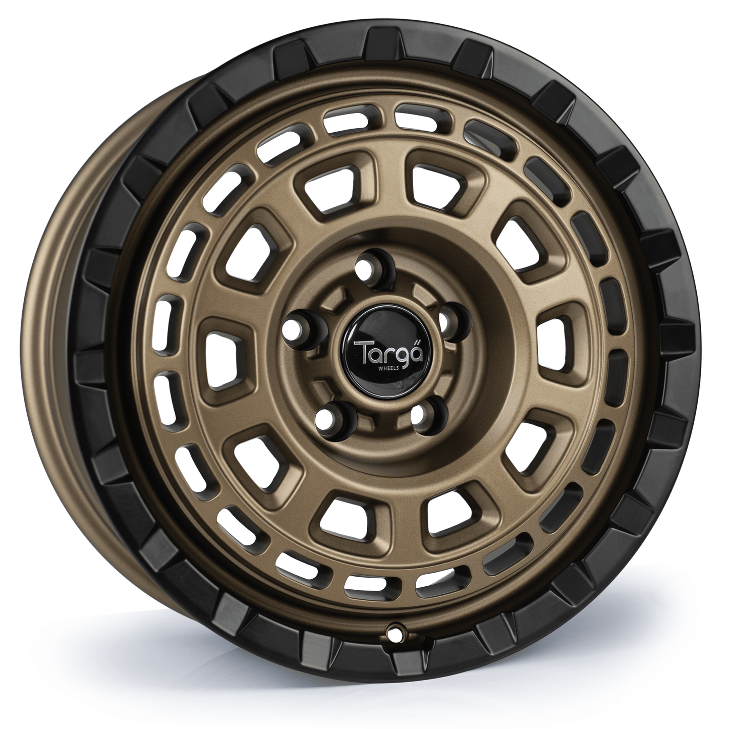 17x8 Targa TG9-HD 5x160 et45 CB65.1 Bronze Centre Matt Black Lip