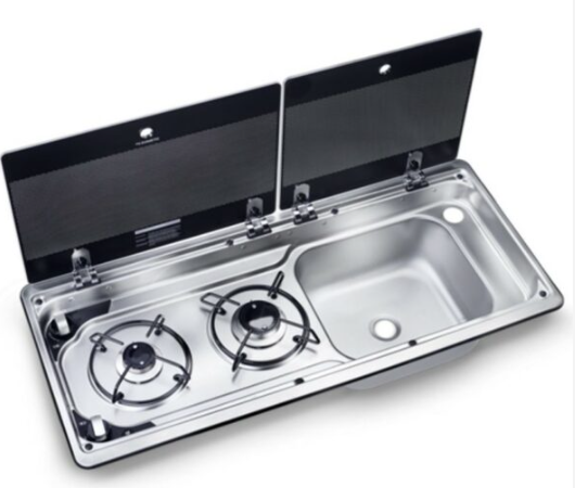 DOMETIC SMEV 9722 LH/RH SINK AND HOB COMBO TAP NOT INCLUDED COLLECTION ONLY