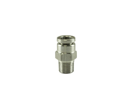 Turbosmart 1/8" NPT Str Pushloc Fitting - SS - 1/4" (TS-0550-3053)