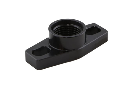 Turbosmart Billet Turbo Drain adapter with Silicon O-ring. 38 - 44mm slotted hole centre - small frame universal fit. (TS-0804-1010)