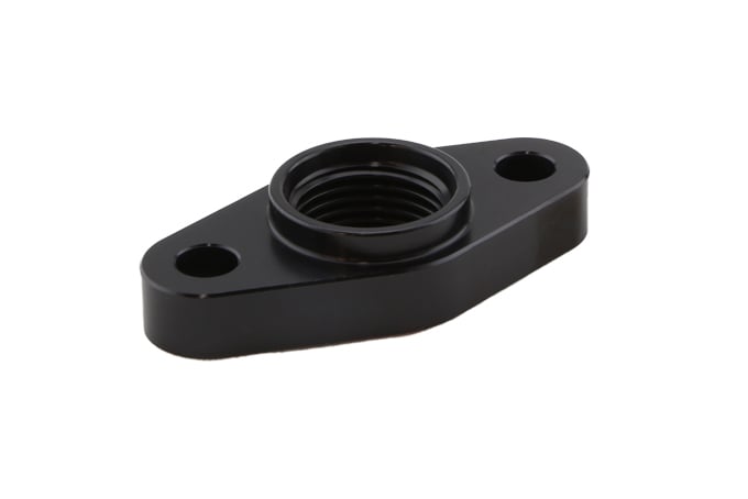 Turbosmart Billet Turbo Drain adapter with Silicon O-ring. 50.8mm Mounting Holes - T3/T4 style fit. (TS-0804-1011)