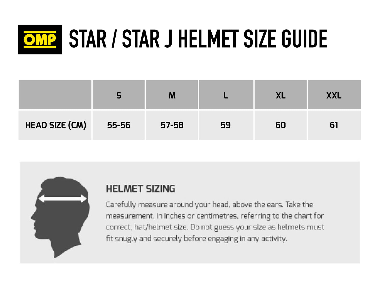 OMP Star Helmet - Matt Black